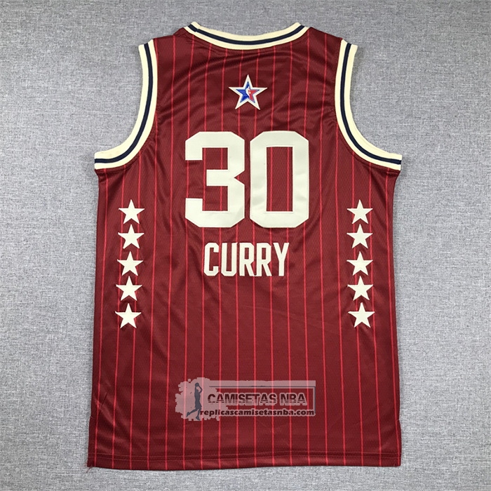 Camiseta Nino All Star 2024 Golden State Warriors Stephen Curry NO 30 Rojo